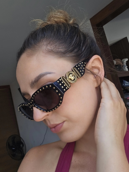 Versace Accessories - New Versace 0ve4361 Gold Studded Sunglasses Unisex